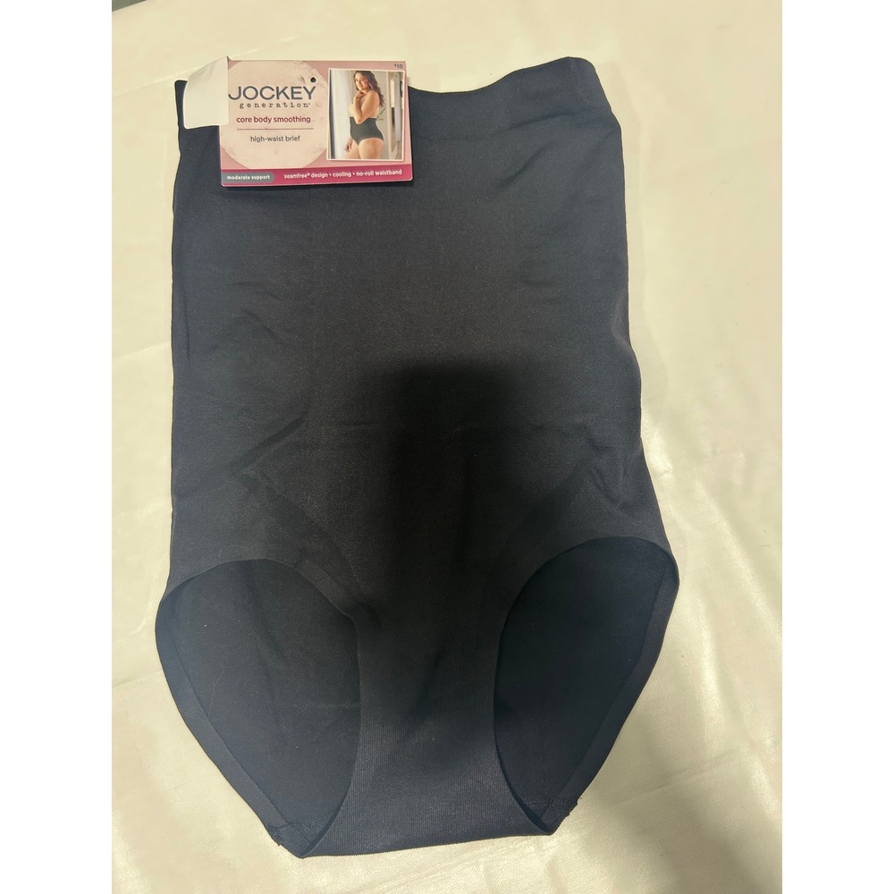 Jockey Generation‎ Black High Waist Brief Core Body Smoothing Shapewear Medium